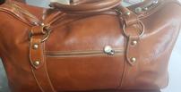 Handpicked From Florence, Italy Camel Leather Duffle Bag 202//103