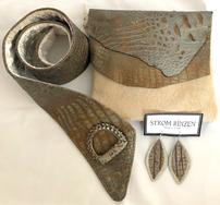 One of a Kind, Handmade Purse, Belt & Earrings 202//188