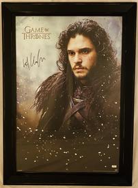Jon Snow Autographed Game of Thrones Poster 202//275