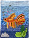 Quilt #12,933 - Fighting Fish //133