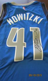Autographed Mavericks Jersey by Dirk 166//280