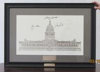 Rendition of Capital Building signed by Gov., Lt. Gov., and Speaker 202//147