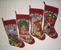Set of 4 Sferra Needlepoint Stockings 202//166