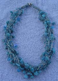 Turquoise and Silver Necklace 201//280