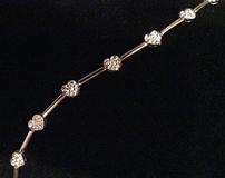 Cubic Zirconia Hearts Bracelet 202//160