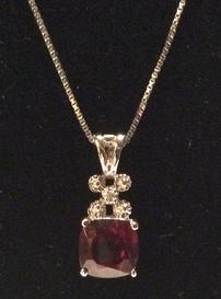 Garnet Drop Pendant 202//273