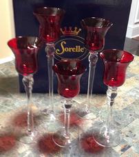 Sorelle Set of 5 Glass Votive Holders 202//229