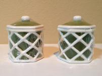 2 Moyses Stevens Green Scented Lattice Candles 202//150