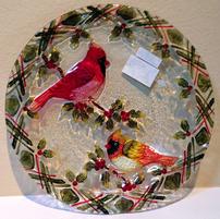 Cardinal Glass Platter 202//201