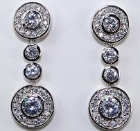 white sapphire earrings 202//189