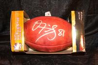 Football autographed by Owen Daniels 202//135