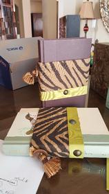 Set of 2 books w/zebra print 158//280