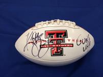 Kliff Kingsbury Autographed Football