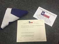 Texas flag flown over the Capitol  202//152