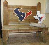 Texans Bench & Lawn Art 202//189