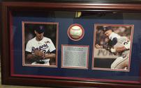 Nolan Ryan Signed Baseball Shadowbox 202//127