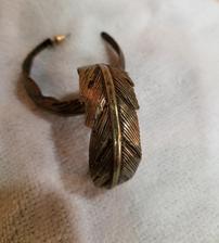 Brass Feather Earrings 202//224