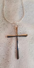 Sterling Silver Cross Necklace 140//280