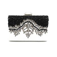 Elegant Black and White Evening Clutch 202//202