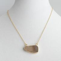 Natural Druzy Pendant Necklace 202//202