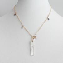 Rough Clear Quartz Pendant Necklace 202//202