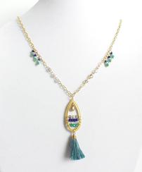 Teardrop and Tassel Y-Necklace 202//244