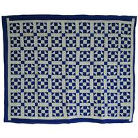 Blue & White Shoofly Quilt //202