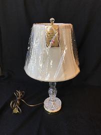 Waterford crystal boudoir lamp with new shade 202//269