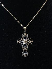 Gold cross necklace 202//269