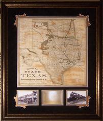 Texas Railroad Map and Story 202//237
