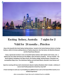 Sydney, Australia for 2 for 7 Nights 202//243