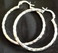 Sterling Silver Medium Size Hoops 202//186