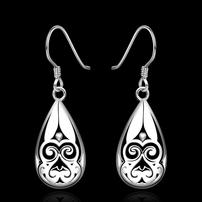 Sterling Silver Hollow Flower Earrings 202//202