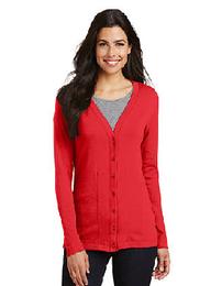 Ladies Red Modern Stretch Cotton Cardigan (size L) 202//260