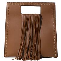 Brown Fringe Vegan Purse 202//202