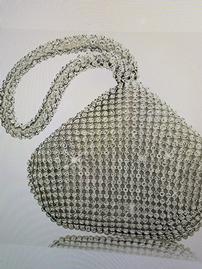 Silver Crystal Triangle Purse 202//269