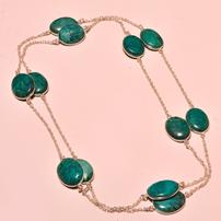 36" Green Chrysocolla Necklace 202//202