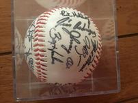 Signed Texas Ranger baseball by 2000 team 202//151