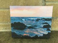 Mtd. Photo - 8"x10", Ocean Scene at Dusk by Katherine Timmons 202//152