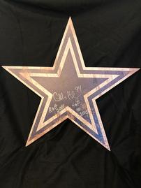 Charles Haley autographed decorative Cowboys 202//269