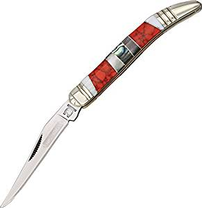 Coral and Mother of Pearl Toothpick Knife 202//208