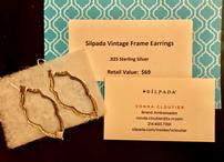Silpada Vintage Frame Earrings 202//146