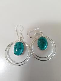 Sterling Silver Turquoise Earrings 202//269