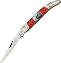 Coral and Mother of Pearl Inlay Toothpick Knife 202//208