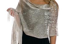 Silver Net Scarf/Shawl 202//145