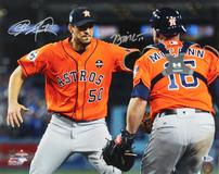 Brian McCann & Charlie Morton World Series Photo 202//160