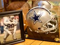 Michael Irvin Autographed Dallas Cowboys Helmet & Photo 202//151