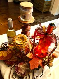 Fall Tablescape Basket w/ Wine Walk Tickets 202//269