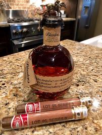 Blanton's Bourbon Whiskey and 2 Cigars 202//269