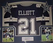 Ezekiel Elliot Signed Dallas Cowboy Jersey 202//164